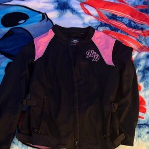 Harley Davidson Black and Pink riding Jacket